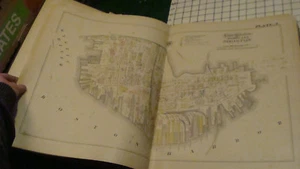 1882 CITY ATLAS of BOSTON g. m. Hopkins Complete, 36 plates, mostly 2 page each - Picture 1 of 12