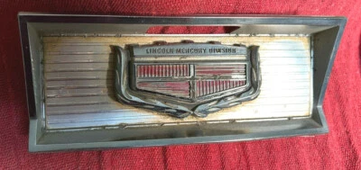 1969 1970 & Other Mercury Cougar Fuel Tank Fill Door Chrome Emblem & Bolts - Image 1 of 2