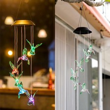 Solar Farbwechsel LED Kolibri Windspiele Home Garden Decor Licht Lampe Solar Farbwechsel LED Kolibri Windspiele Home Garden Decor Licht Lampe