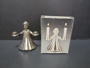 VTG Angel Lights Candle Jay Import Co. Inc. Silverplated JapanTarnish Resistant - Picture 1 of 18