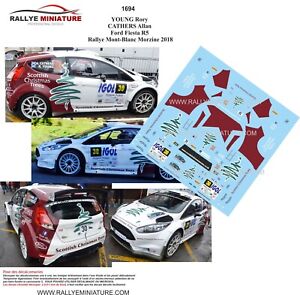 DECALS 1/43 REF 1694 FIESTA R5 YOUNG RALLYE MONT BLANC 2018 RALLY