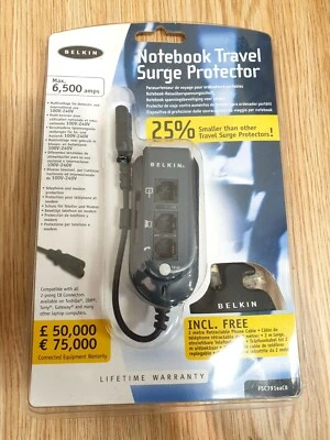 Belkin Universal Notebook Travel Protector contra sobretensiones 3 toma(s) de CA Negro Foto 1 de 2