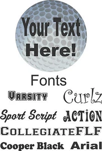 Golf Ball Game Sports Custom Personalized Name Number Car Truck Viny lMagnet - Bild 1 von 1