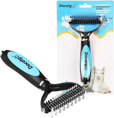 Pet Brush Grooming Dematting Rakes Tool Kit Undercoat Combs Removes Knots mats