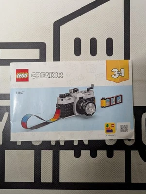 Lego Creator Retro Camera 31147 Instruction Manual Only 1 Book Only! No Legos - Image 1 of 2