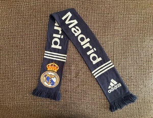 Vintage Real Madrid Adidas Fußball Schal blau weiß - Bild 1 von 6