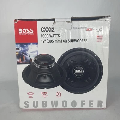 Boss CXX12 12" 2000W 4-Ohm Car Audio Power Subwoofer Sub Woofer Stereo - Image 1 of 4