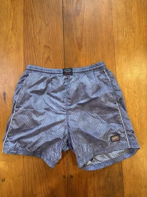 Traje de baño grande forrado azul Paul & Shark Yachting hecho en Italia para hombre Foto 1 de 4