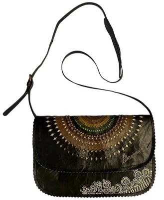 Bolso Bandolera Desigual Mandala Logo Bordado Tachonado Correa Ajustable Foto 1 de 4
