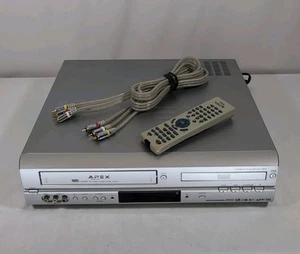 DVD VHS/VCR Combo Apex ADV-3800 and Remote, Tested Working - Bild 1 von 8