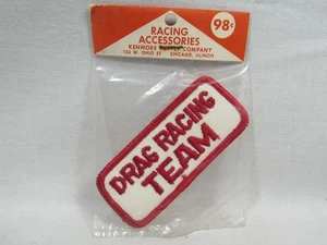 Vintage Drag Racing Team bestickt NHRA Patch 3,5"x1,5" Neu aus altem Lagerbestand NEU Made in USA - Bild 1 von 2