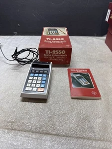 Texas Instruments TI-2550 Vintage Calculator In Box W/Manual Working Well - Picture 1 of 4