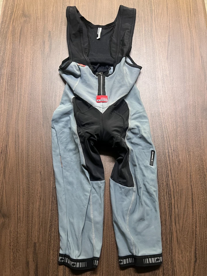 Assos Switzerland Men’s Gray and Black Cycling Bib Pants - Large - Image 1 of 4