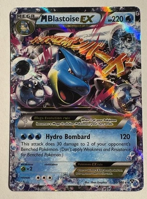 Pokemon TCG M Blastoise EX XY Base Set Holo Card 30/146 Ultra Rare - Image 1 of 2