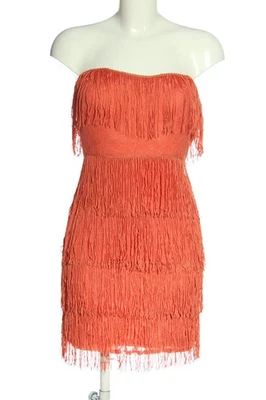ASOS Vestido con flecos Mujeres Vestido Talla EU 34 naranja claro elegante - Imagen 1 de 4