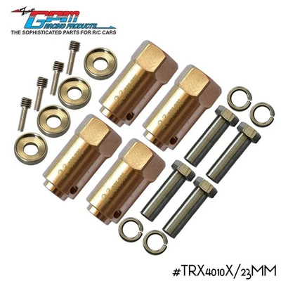 GPM Brass Wheel Hex Adapters 23mm For TRAXXAS 1/10 TRX4 - Image 1 of 4