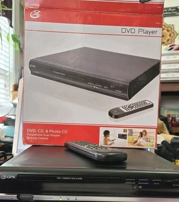 Reproductor de CD y CD de fotos GPX D1816 DVD CON CONTROL REMOTO PROBADO FUNCIONA Caja original Foto 1 de 4