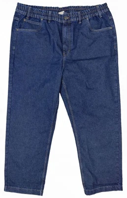 Haband CASUAL JOE 5-Pocket Blue Denim Elastic Waist Zip-Fly Pant Men's 42-44/30 - Image 1 of 3