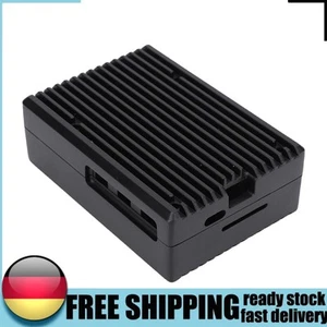 Raspberry Pi 5 Gehäuse Raspberry Pi 5 Aluminiumgehäuse Schwarz Passend für Raspb - Afbeelding 1 van 12