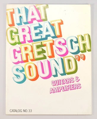 1968 Gretsch Guitars & Amplifiers Vintage Advertising Catalog No. 33 - Image 1 of 4