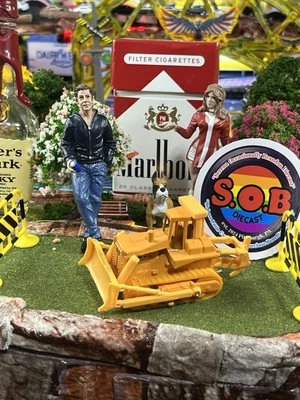 Zylmex Tractor Bulldozer Yellow Diecast HK USED EX Condition - Image 1 of 4