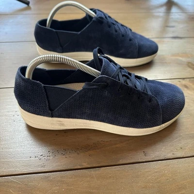 FitFlop Zapatos Tenis Mujer Talla 10 Azul Marino Gamuza Con Cordones Anatomicush Comodidad Foto 1 de 4