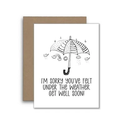 Get Well Soon - Thinking of You Encouragement Card - Image 1 of 4