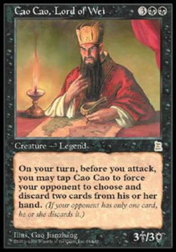 Light Play, English MTG Regular Cao Cao, Lord of Wei Portal Three Kingdoms Magic - Image 1 of 1