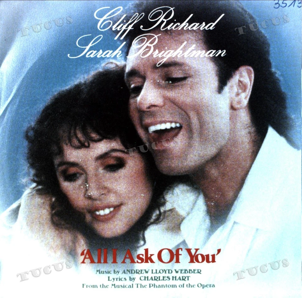 Cliff Richard, Sarah Brightman - All I Ask Of You 7in (VG+/VG+) '* - Image 1 of 1