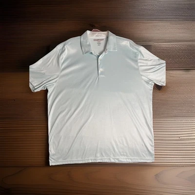 Polo de golf Greg Norman para hombre ML75 elástico juego seco claro azul agua (XXL) Foto 1 de 4