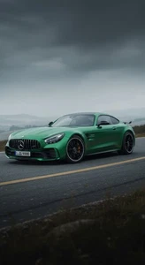 Green Mercedes-AMG GT super car poster A3 size 29.7x42cm Semi-Gloss poster only - Picture 1 of 1