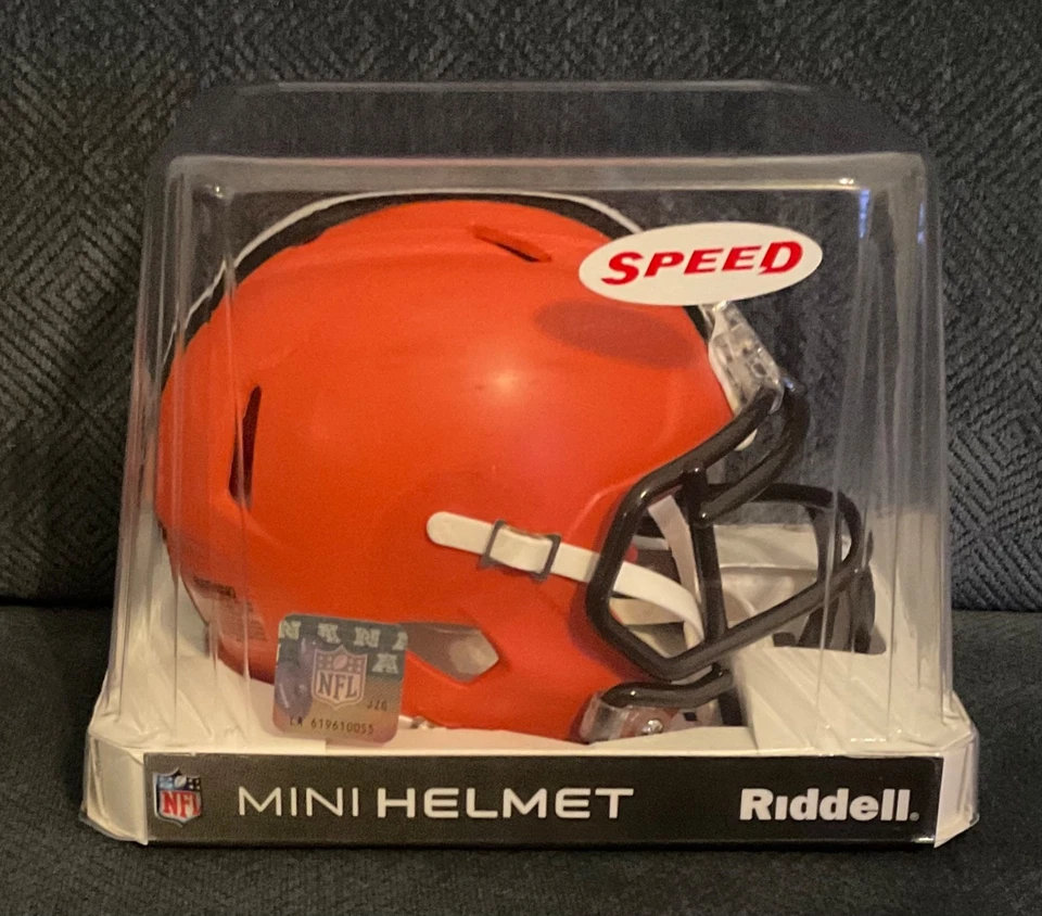 Cleveland BROWNS Speed NFL Mini Riddell HELMET - New in Original Box! - Image 1 of 1