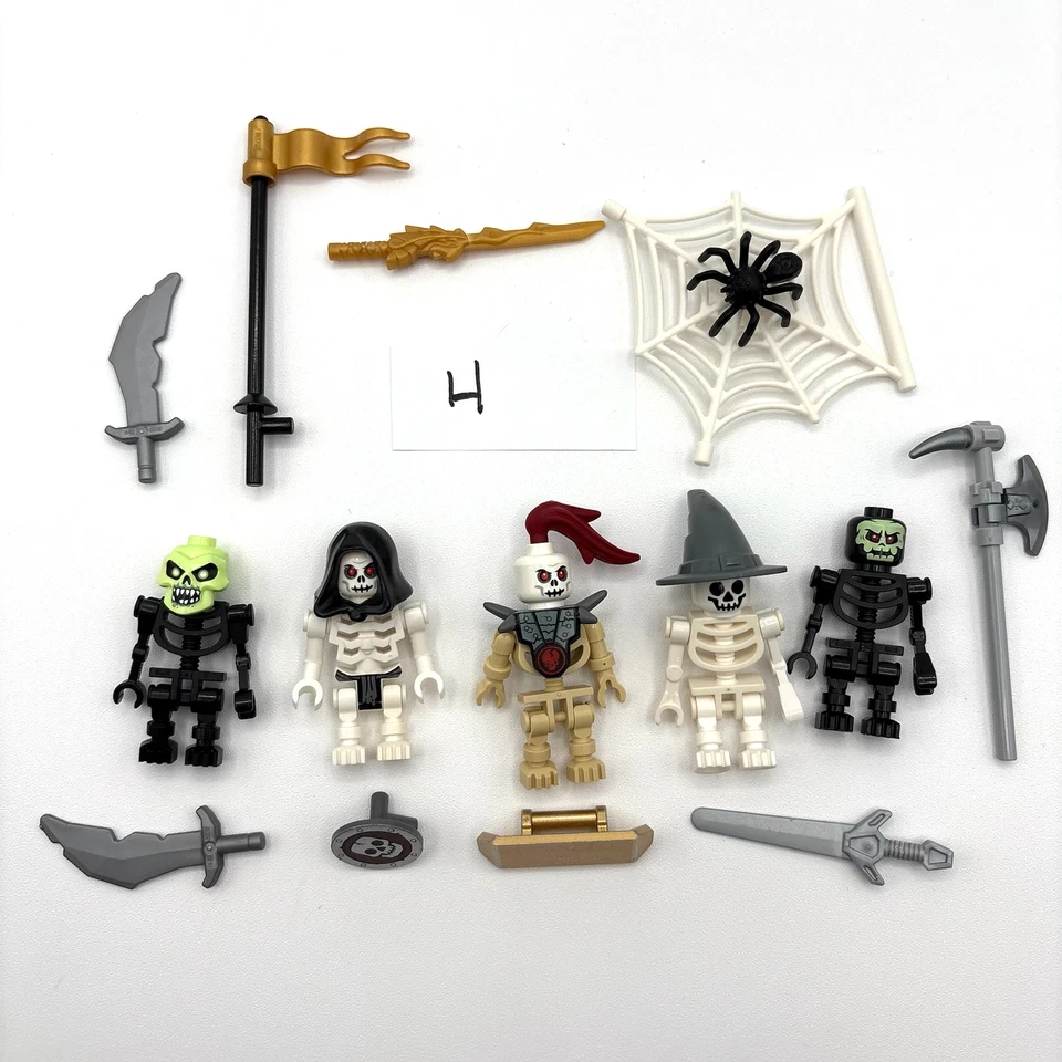 Lego Skeleton Knights minifig lot weapons spider castle fantasy kingdom #H - Image 1 of 1