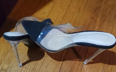 Sandalia de aguja Wild Diva Lounge para mujer negra/clara Carmy - 51, talla 6,5 nueva Foto 1 de 4