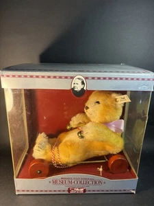 Vintage Steiff  Museum Collection Baby Bear With Wagon Replica 1939 0135/20 - Picture 1 of 24