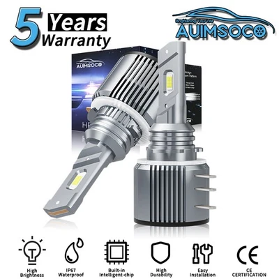 Lâmpadas de farol de LED feixe alto super brilhantes para BMW M240i xDrive 2017-2018 2x H15 - Imagem 1 de 4