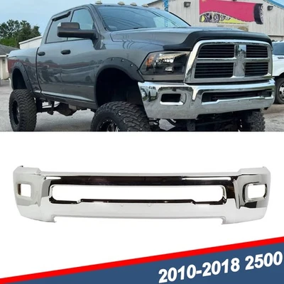 Fits For 2010 2011-2018 RAM 2500 3500 4500 Chrome Front Bumper Face Bar New US Foto 1 de 4