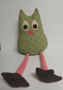 Pottery Barn Kids Joy Green Brooke Owl 22" Plush Stuffed Animal Pillow Corduroy - Picture 1 of 4