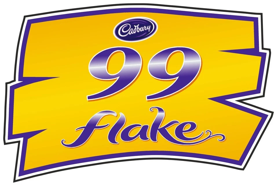 Ice cream van sticker Cadbury 99 Flake decal stickers trailer cafe shop window