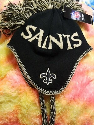 New Orleans Saints youth 1 size fits most per tag mohawk style HAT..NWT....$28$$ - Image 1 of 4