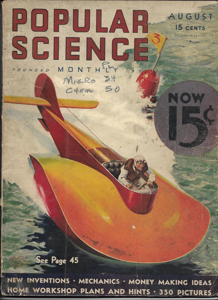 POPULAR SCIENCE--------AUGUST 1933 - Image 1 of 1