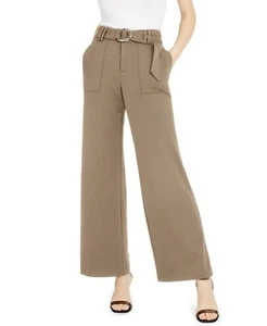 INC International Concepts Hose weites Bein 16 Gürtelhose Utility Pocket beige - Bild 1 von 11