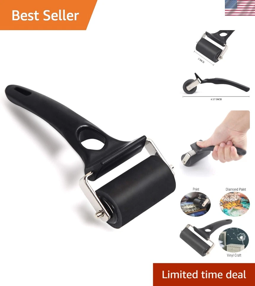 Falling in Art Rubber Roller Brayer – Print Ink and Stamping Tool 2 Inches