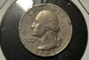 1983 p washington quarter error - Picture 1 of 6
