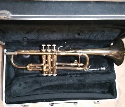 Estuche/MP Trompeta Bach TR300 EE. UU., Buen estado de reproducción, Estado físico aceptable Foto 1 de 4