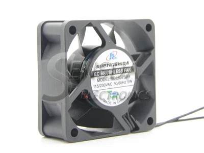 EC Brushless Axial Cooling fan 60mm AC 110V 115V 220V 230V 5W 5500RPM 25.2CFM - Image 1 of 4
