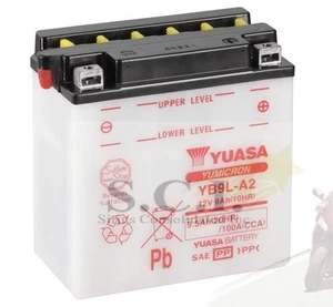 BATERÍA HONDA ATC125M TRX125 CM200T CMX250 CH150 YB9L-A2 YUASA Reemplaza 12N9-3A - Imagen 1 de 4