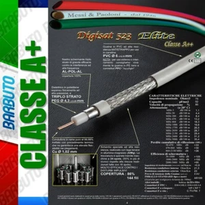 50 METRI DI CAVO TV E SAT DIGISAT 523 ELITE MARCA Messi & Paoloni Diametro 6 mm - Imagen 1 de 1