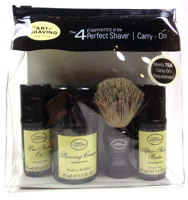 THE ART OF SHAVING 4 Elements Of The Perfect Shave Carry-On Kit NEW - Image 1 of 2
