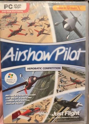 AIRSHOW PILOT Aerobatic Competition Pc Add-On Flight Simulator X FSX NEW SEALED - Image 1 of 2